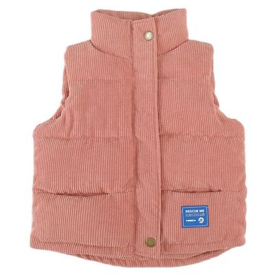 （Good baby store） Autumn Winter Children Vest Warm Down Cotton Jacket 2021 New Baby Corduroy Thicken Waistcoats For Boys Girls Kids Outerwear 2 7Y