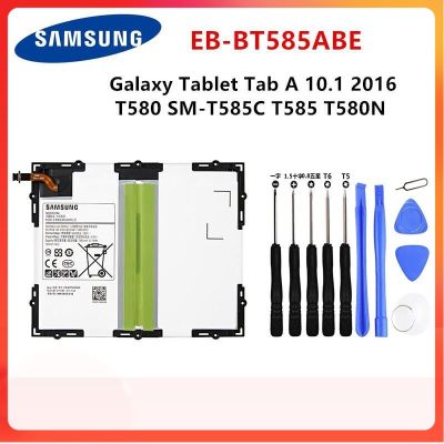 แบตเตอรี่ Samsung Galaxy Tab A 10.1 2016 T580 SM-T585C T585 T580N EB-BT585ABE+ เครื่องมือ 7300mAh