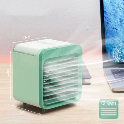 Portable Mini Air Conditioner Desktop Fan 5000MAh USB Rechargeable Air Cooling Fan Humidifier for Office HomeTH