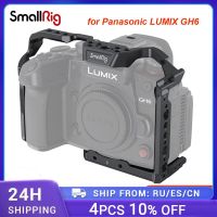 โครงใส่กล้องแบบเต็มสำหรับ Panasonic LUMIX GH6รองเท้าเย็น1/4 -20รูเกลียวสำหรับจับไมโครโฟนมอนิเตอร์3784/3785