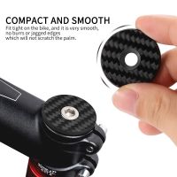 Bicycle Stem Cap Arbon Fiber Superlight Bicycle Stem Full Carbon Top Cap Without Ti Screw For Steerer Fork Tube Headset Cap Shield  Netting