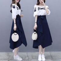 COD IOED95 style dress Goddess Two-Piece Female 2022 Spring Summer New Classy Korean Version Suit Skirt;