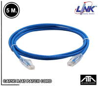 สายแลน LINK CAT5E RJ45 - RJ45  PATCH CORD สีฟ้า แพ็ค 1 ชิ้น