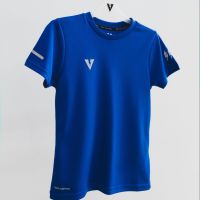 VOLT (สินค้าพร้อมส่ง) เสื้อยืด กีฬา ออกกำลังกาย สีน้ำเงิน ผู้หญิง ELECTRON 003 TRAINING T-SHIRTS DARK BLUE
