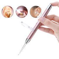 Baby Earwax Removal Cleaner Tool LED Flashlight Earpick Ear Nose Health Endoscope Penlight Cleaning Remover Light Visual Spoon