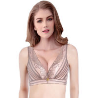 【CW】 VU100 3-4ถ้วยดันทรงเซ็กซี่ Bras ขนาดพิเศษชุดชั้นในสตรีบราปรับได้ไม่มีขอบ Brassiere ชุดชั้นใน 1 1 1 1