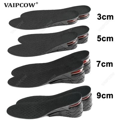 ❉℡ 3-9cm Invisible Height Increase Insole Cushion Height Adjustable Shoe Heel insoles Insert Taller Support Absorbant Foot Pad