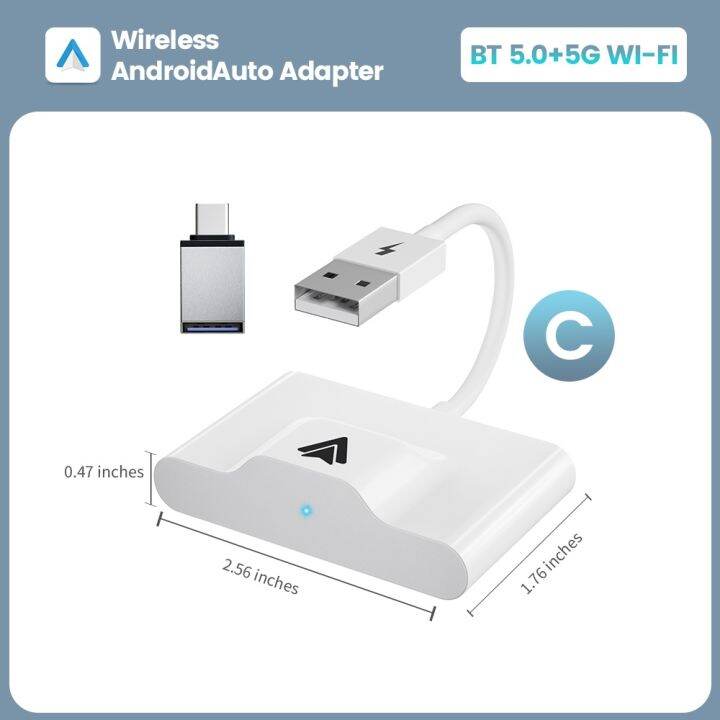 สายไร้สาย-android-อะแดปเตอร์อัตโนมัติรถ-ai-กล่องไร้สาย-dongle-เสียบเล่น-wifi-สำหรับโตโยต้า-kia-มาสด้านิสสันคัมรี่ซูซูกิ-subaru