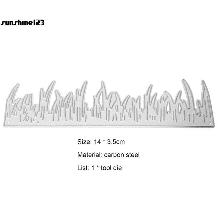 lt-sunshine123-gt-lightweight-die-cut-mini-grass-lawn-border-diy-cutting-die-long-lasting-for-scrapbook