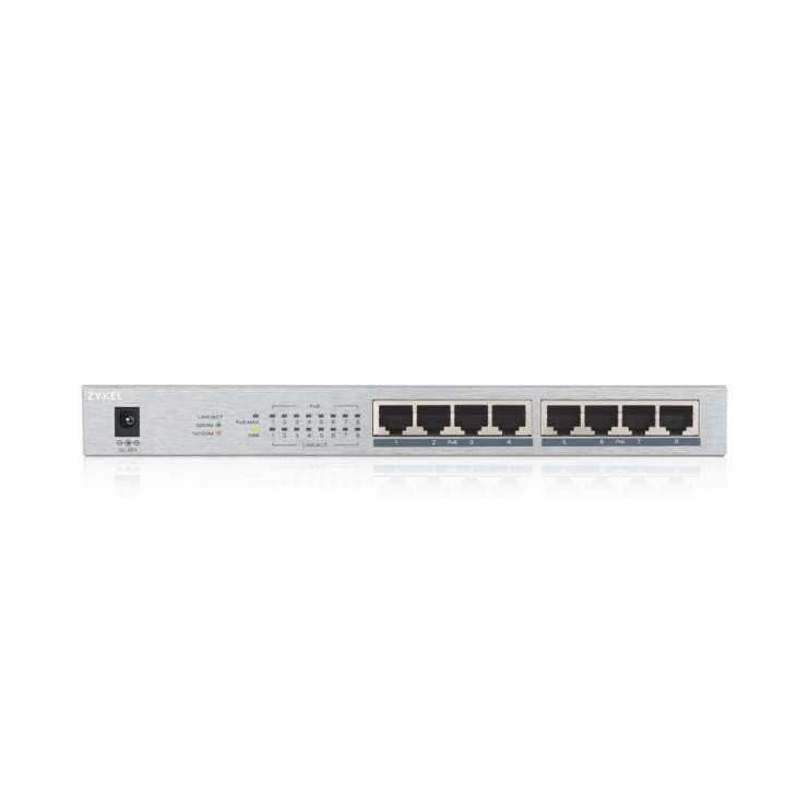 zyxel-switch-8-port-gbe-unmanaged-poe-switch-gs1008hp-เน็ตเวิร์กสวิตช์-รองรับการจ่ายไฟฟ้า-ของแท้-ประกันศุนย์-2ปี