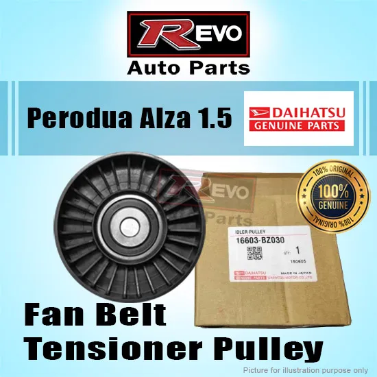 Original Daihatsu Fan Belt Tensioner Pulley Idler Bearing Perodua Alza