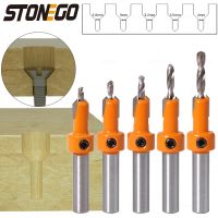 【hot】 STONEGO 1PC/5PCS 8mm Shank Woodworking Countersink Router Bit Screw Extractor Demolition for Wood Milling Cutter