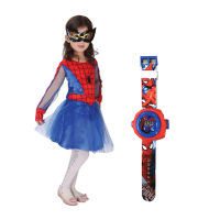 Childrens Day Spidergirls Dress Spider Girls Cosplay Costume Children Birthday Fancy Party Sets with Blindfold