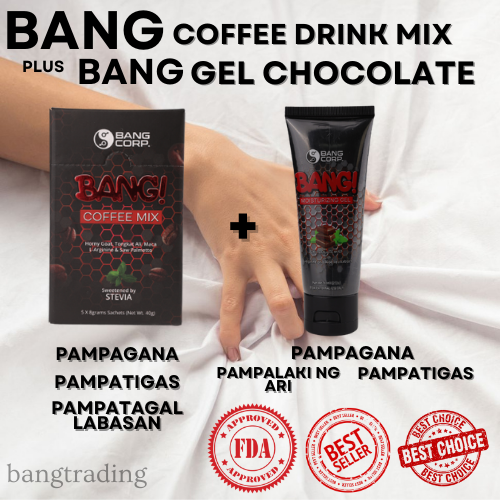 ORIGINAL BANG COFFEE MIX plus GEL CHOCOLATE Organic Instant Coffee