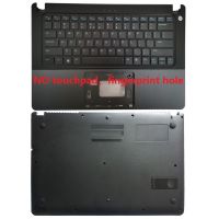 for DELL vostro V5460 5460 5470 V5480 US laptop keyboard with Palmrest Upper NO fingerprint hole/Bottom case cover