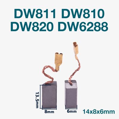 Carbon Brush Accessories for DEWALT DW810 DW811 DW820 DW6288 Angle Grinder Power Tools Carbon Brush Replacement 14x8x6mm Rotary Tool Parts Accessories