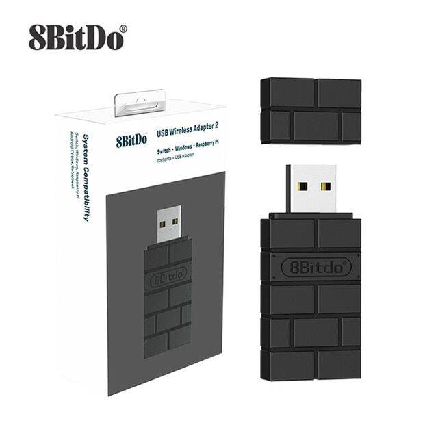 ตัวรับสัญญาณบลูทูธไร้สายยูเอสบี8bitdo-สำหรับคอมพิวเตอร์พีซี-nintendos-สวิตช์จอยเกมส์บลูทูธตัวแปลงที่จับอแดปเดตอร์