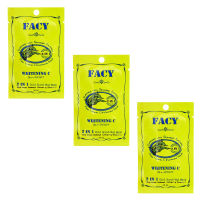 FACY Whitening C with Seaweed 2 IN 1 Cold Scrub MudMask เฟซี่ โคลนเย็นพอกหน้าสาหร่ายทะเล ไวท์เทนนิ่งซี 10 กรัม 3 ชิ้น