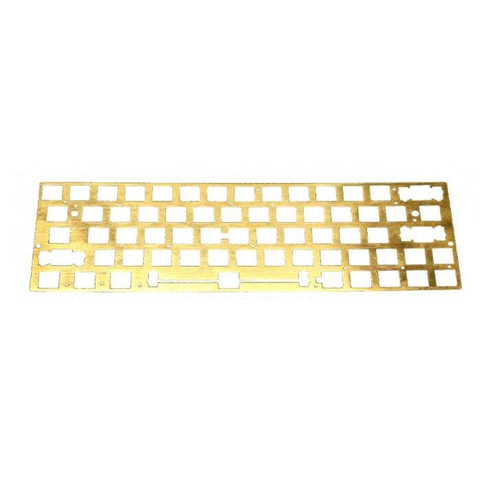 YMDK Piastra In Alluminio CNC Per Tastiera GH60 60% - Supporto ISO ANSI WKL, Nero Anodizzato, Con Stabilizzatori (Opzionale) - 4