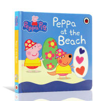 Original English picture book Peppa Pig pink pig girl Peppa at the Beach piggy kid beach childrens Enlightenment picture book