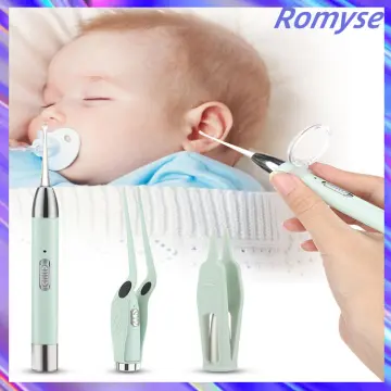 Baby Nasal Tweezer Baby Nose Cleaning Tweezer Round Head Baby Nose Booger  Picker Ear Cleaner Clip