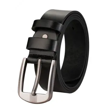 Luxury Men's Automatic Buckle Belt Time to Run Leopard Leather First Layer Leather Belt Casual Pants