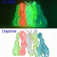 1 pair Sport Luminous Shoelace Glow In The Dark Night Color Fluorescent Shoelace Athletic Sport Flat Shoe Laces Hot Selling