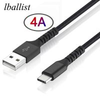 Lballist Dikepang 4A USB Tipe C Cepat Pengisian Kabel Foil dan Dikepang Terlindung untuk Smart Mobile Phone 50 CM 1 M 2 M