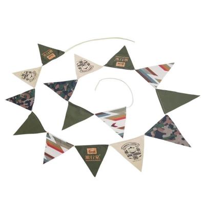 Pennant Flags Multicolor Triangle Rainbow Flag Bunting Camping Party Decorations Party Decorations for Grand Opening Kids Birthday Party Events Celebration everybody