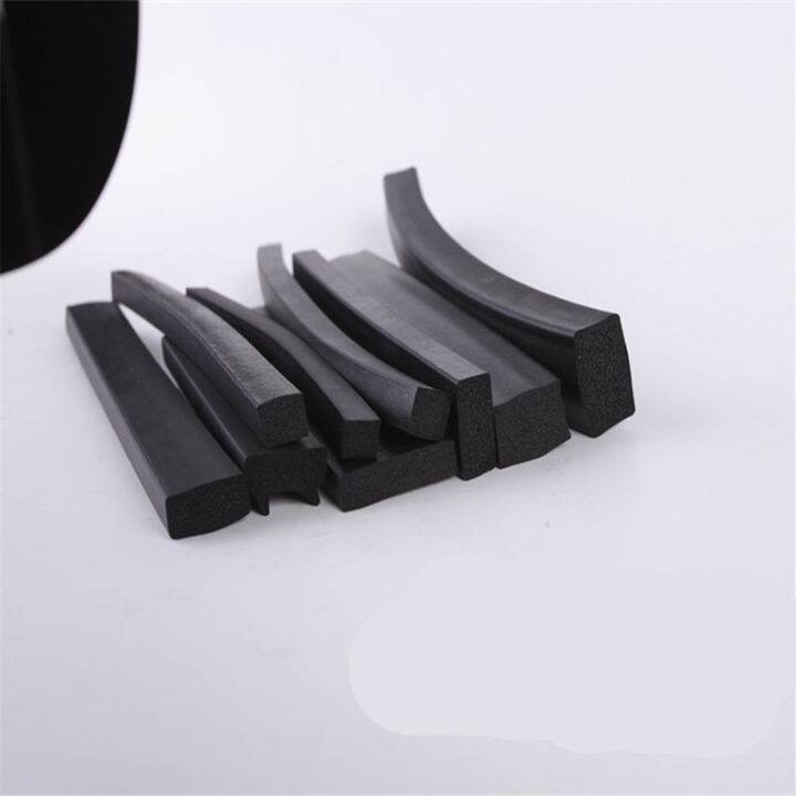 5meter-epdm-foamed-rubber-square-type-sealing-strip-sound-proofing-dustproof-black-foamed-rectangle-seal-strip