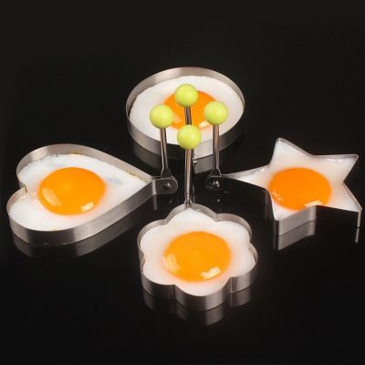 Stainless Steel Eggs Omelette Mould Form for Frying Tools Device Egg/Pancake Ring Shaped Kitchen Appliances