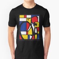 Mondrian Bicycle Art T Shirt Cotton 6Xl Mondrian Commuter City Bike Cycling Painting Holland Dutch Bike Fiets Bike Illustration