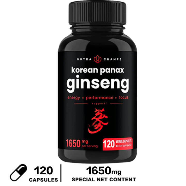 ของแท้-โสมแดง-gaoli-1650-มก-120-แคปซูลมังสวิรัติสารสกัดจากรากเสริมด้วย-ginsenosides-มนุษย์สูง-ราคาถูก-ส่ง