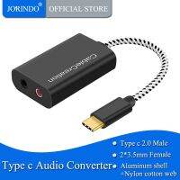 USB-C Audio Adapter JORINDO Type C External Stereo Sound Card with Headphone and Microphone Jack Compatible Windows Mac