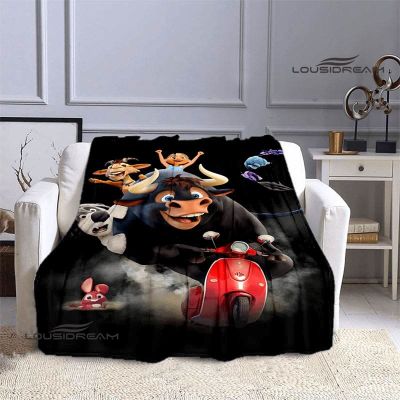 （in stock）Ferdinand cartoon printed warm baby blanket Comfortable soft blanket Travel blanket Birthday gift blanket（Can send pictures for customization）