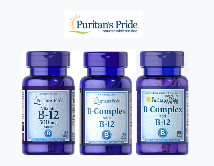 💦🌟 Puritan’s Pride Vitamin B-Complex B-12 วิตามินบี