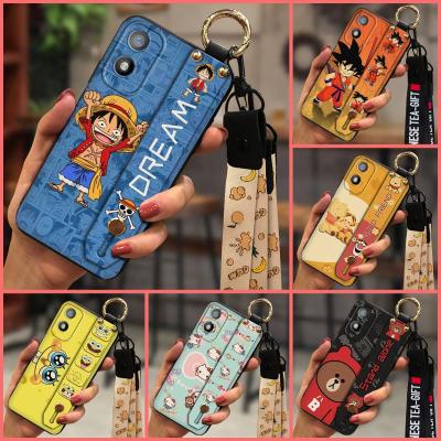 Cartoon Anti-knock Phone Case For Itel A18/Tecno POP6C Phone Holder ring Cute Wristband Soft case Kickstand Anti-dust