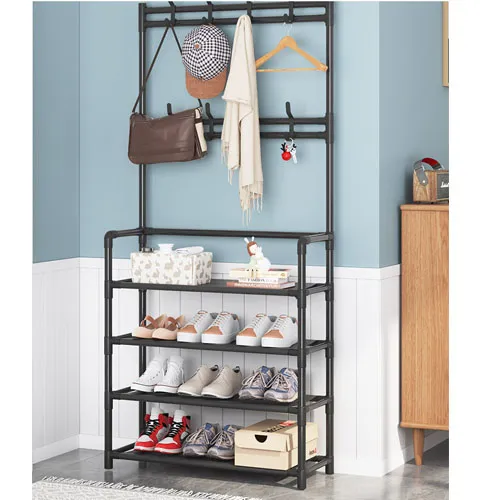 SHOERACK002 - Multi-layer Large Capacity Storage Shoe Rack Coat Hat ...