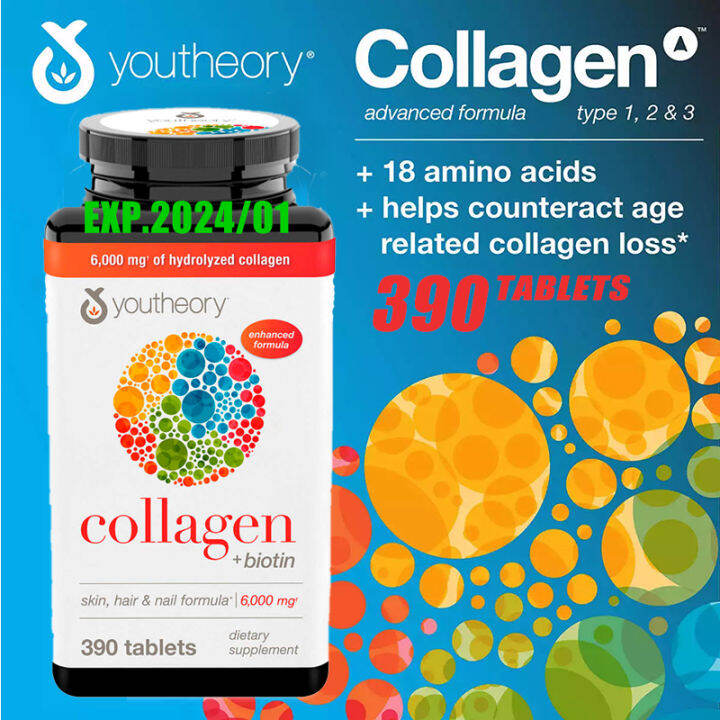 Youtheory Collagen Advanced Formula 390 tablets Lazada.co.th