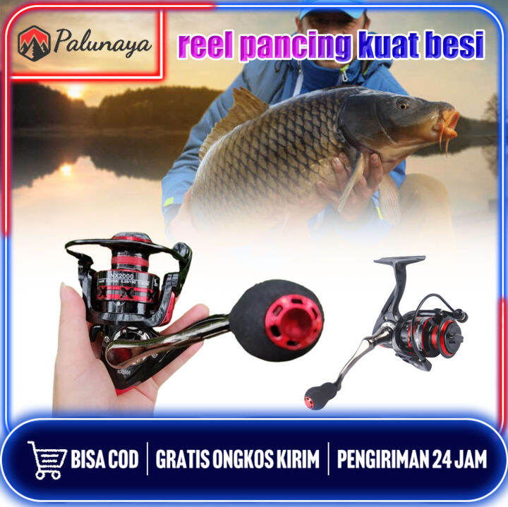 COD Reel Pancing Kuat Besi 20kg Max Drag Alat Gulungan Pancing Fishing ...