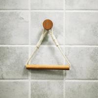 ▤✆□ Boho Wall Toilet Paper Towel Holders Wall Mounted Stand Towel Rack Bathroom Tissue Holder Towel Dispenser Bathroom Accessories