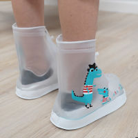 Childrens Men And Women Transparent Thick-Soled Foot Cover Rain Boots Cover Waterproof Non-Slip Rain Boots Shoe Covers