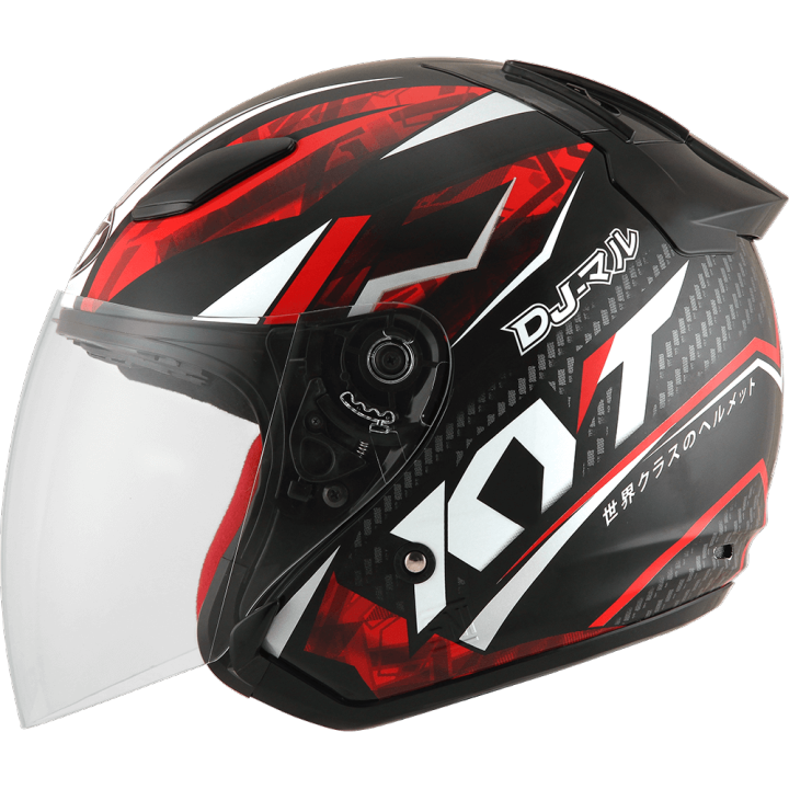 Helm KYT DJ Maru 15 Black/Red Lazada Indonesia