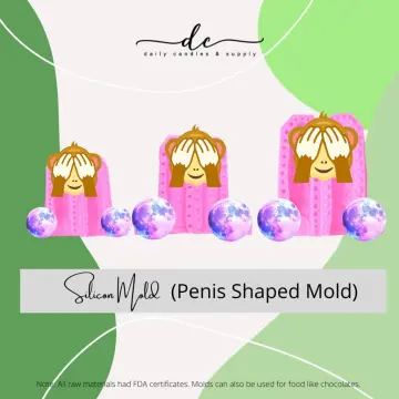 Penis Shape Silicone Mold can be used to make chocolates