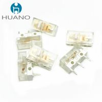 Free Shipping 10Pcs New HUANO Transparent White Micro Switch 100 million times button Switches Can replace D2FC F 7N D2FC-F-K
