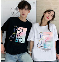 เสื้อยืดแขนสั้นพร้อมส่ง 10สี ลายการ์ตูน ขายดีตามเทรนต์ ลายน่ารัก สีสันสดใส่น่ารัก ใส่ได้ทั้งหญิงและชาย (S-3XL) ***ปลีก-ส่ง*** BK-510