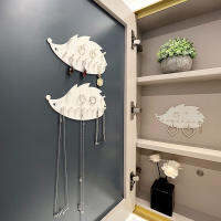 Creative hook wall mount no punch free shelf multifunctional home mirror cabinet key jewelry necklace ring storage bracket