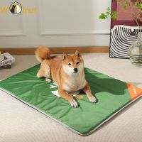 Summer Cooling Dog Bed Sponge Pet Sleeping Pad Calming Cat Bed Kennel Non-slip Dog Crate Mat Waterproof Puppy Mattress Dog Sofa