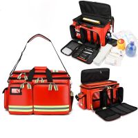 Empty First Aid Kits Medical Rescue Bag Large Capacity 2L3L Oxygen Bottle Bag Ventilator Backpack Electrocardiogram Bag AED Bag