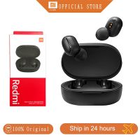 หูฟังบลูทูธ Xiaomi หูฟังมีไมค์ AI ควบคุม True Wireless สำหรับเล่นเกมหูฟังออกกำลังเดิม Redmi Airdots 2เฮดโฟนแบบเสียบหู